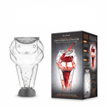 Final Touch Conundrum Aerator for Wine Decanters - Instant Wine Oxygenation, 3 Phase Aeration System, Stainless Steel Sediment Filter, Fits Angled & Straight Decanter Rims (WDA590)