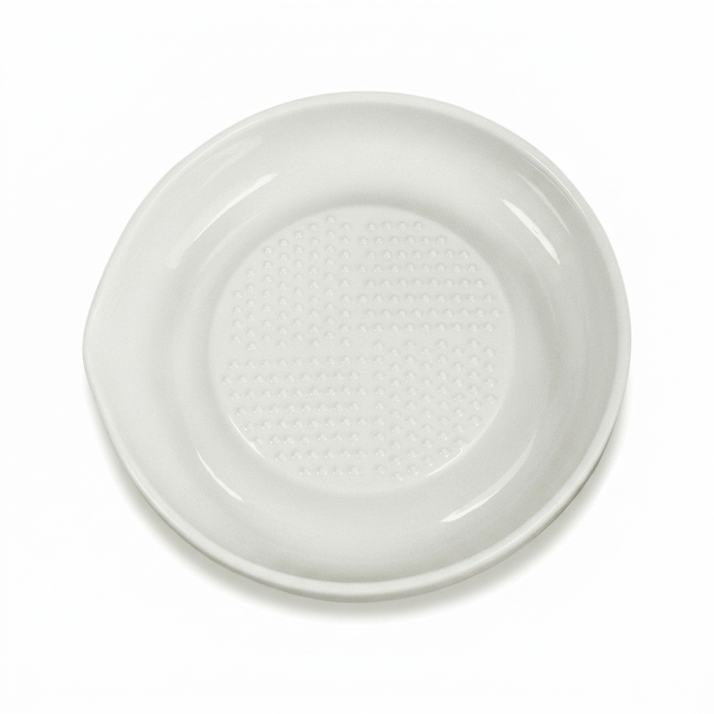 Kyocera 6.5" Ceramic Ginger & Garlic Grater, Medium – Fine Zester for Cheese, Citrus, Chocolate & More – Non-Slip, Rust-Proof, Dishwasher Safe