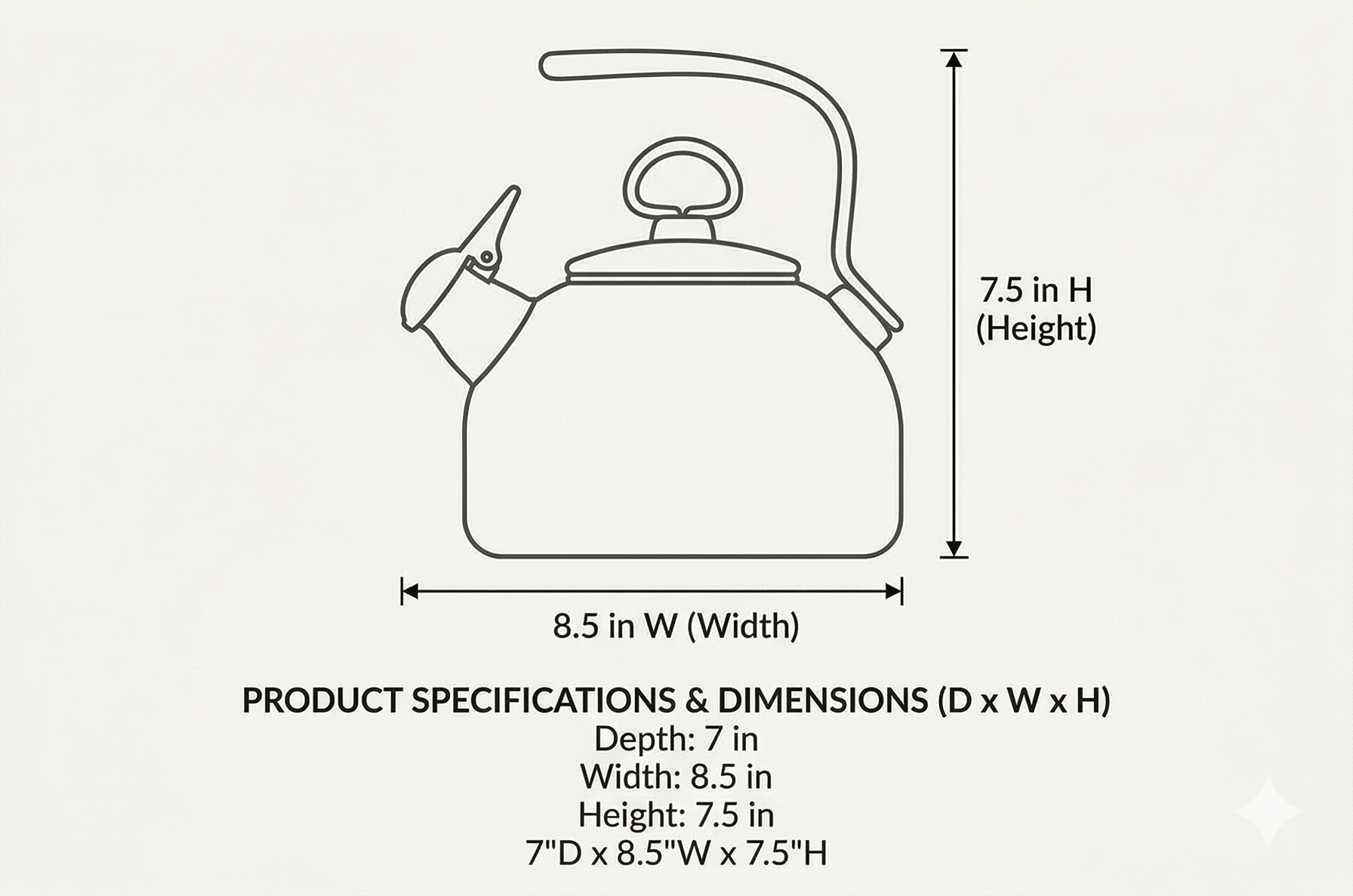 Chantal Classic Teakettle, 1.8 QT, Enamel On Steel, 2-Tone Harmonica Whistle, Rapid Boil and Even Heating (Onyx)