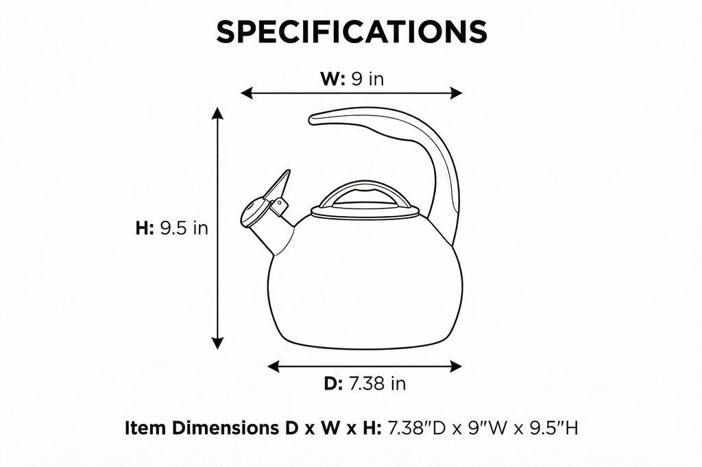 Chantal Anniversary Tea kettle, 2 Quart, Enamel Carbon steel, Whistling, Canary Yellow