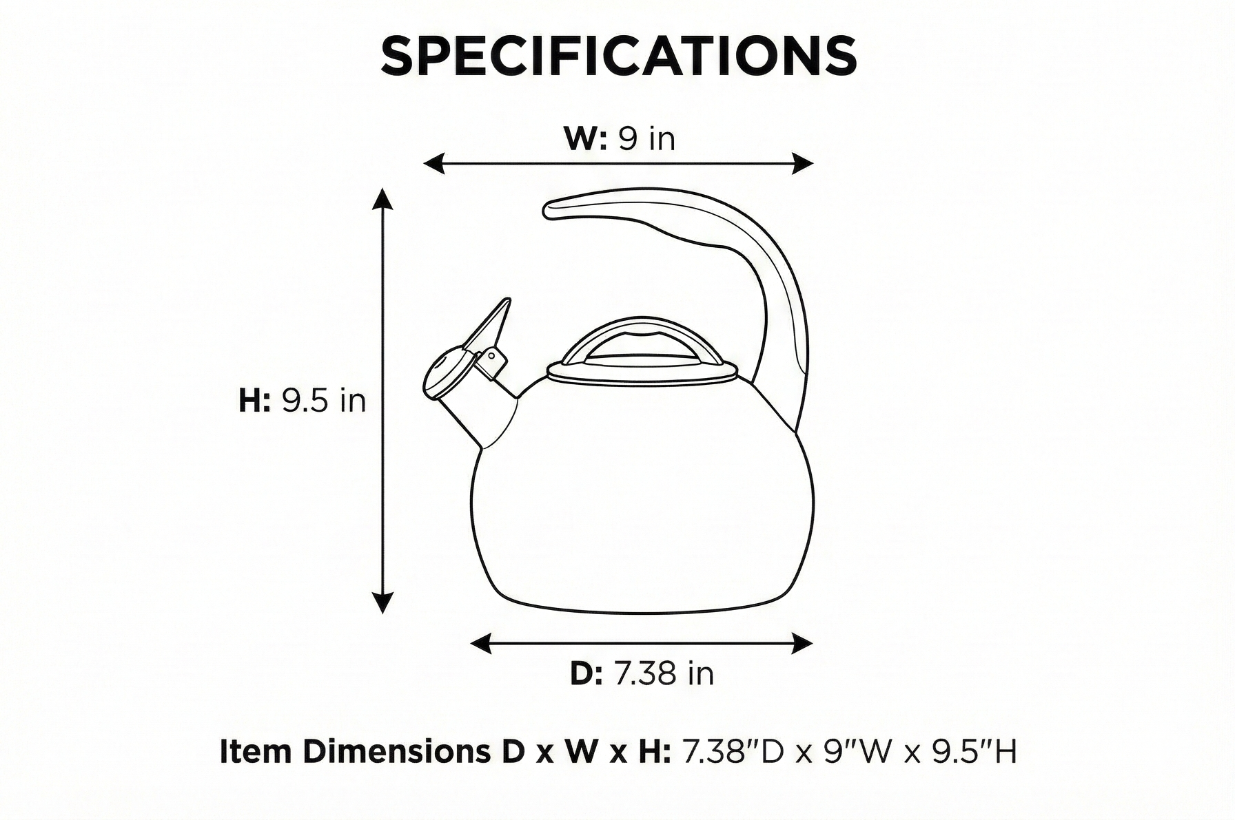 Chantal Anniversary Tea kettle, 2 Quart, Enamel Carbon steel, Whistling, Canary Yellow