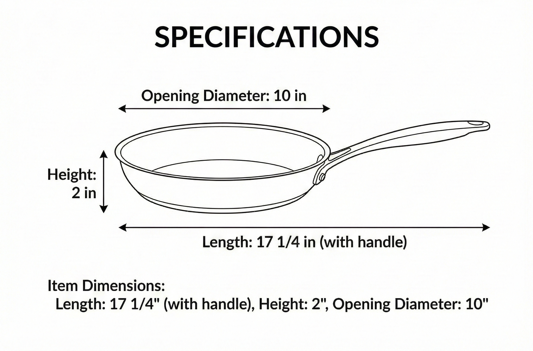 Chantal 3.Clad Tri-Ply 10 inch Stainless Steel Fry Pan, Polished Stainless Steel