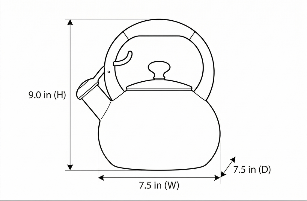 Chantal 1.8 QT Kettle, Buttons Series, Premium Enamel on Carbon Steel, Whistling, Even Heating & Quick Boil (Red)