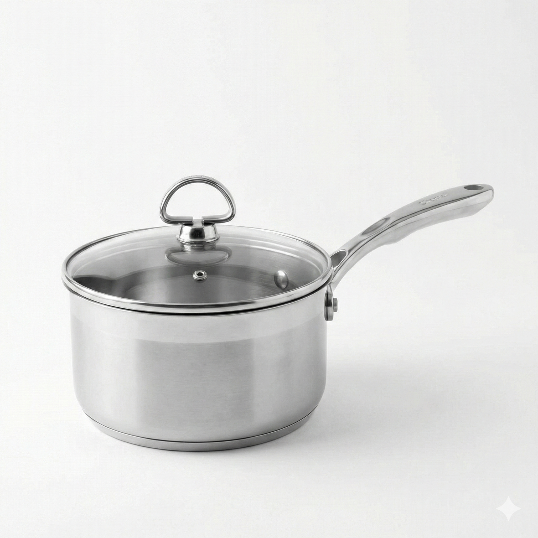 Chantal SLIN35-162 Induction 21 Steel Sauce Pan with Glass Tempered Lid (2-Quart)