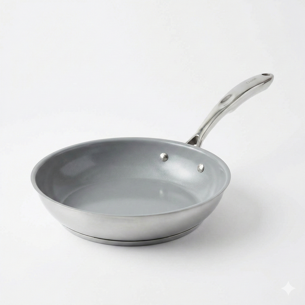 Chantal SLIN63-24C 21-Steel Induction Ceramic Coated Fry Pan, 10-Inch
