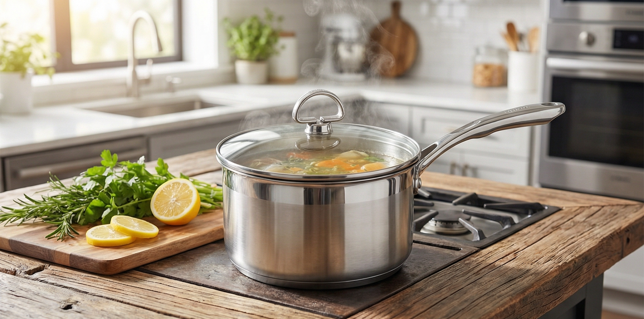 Chantal Steel Induction 21 Saucepan, 2 Quart, Ceramic Non Stick