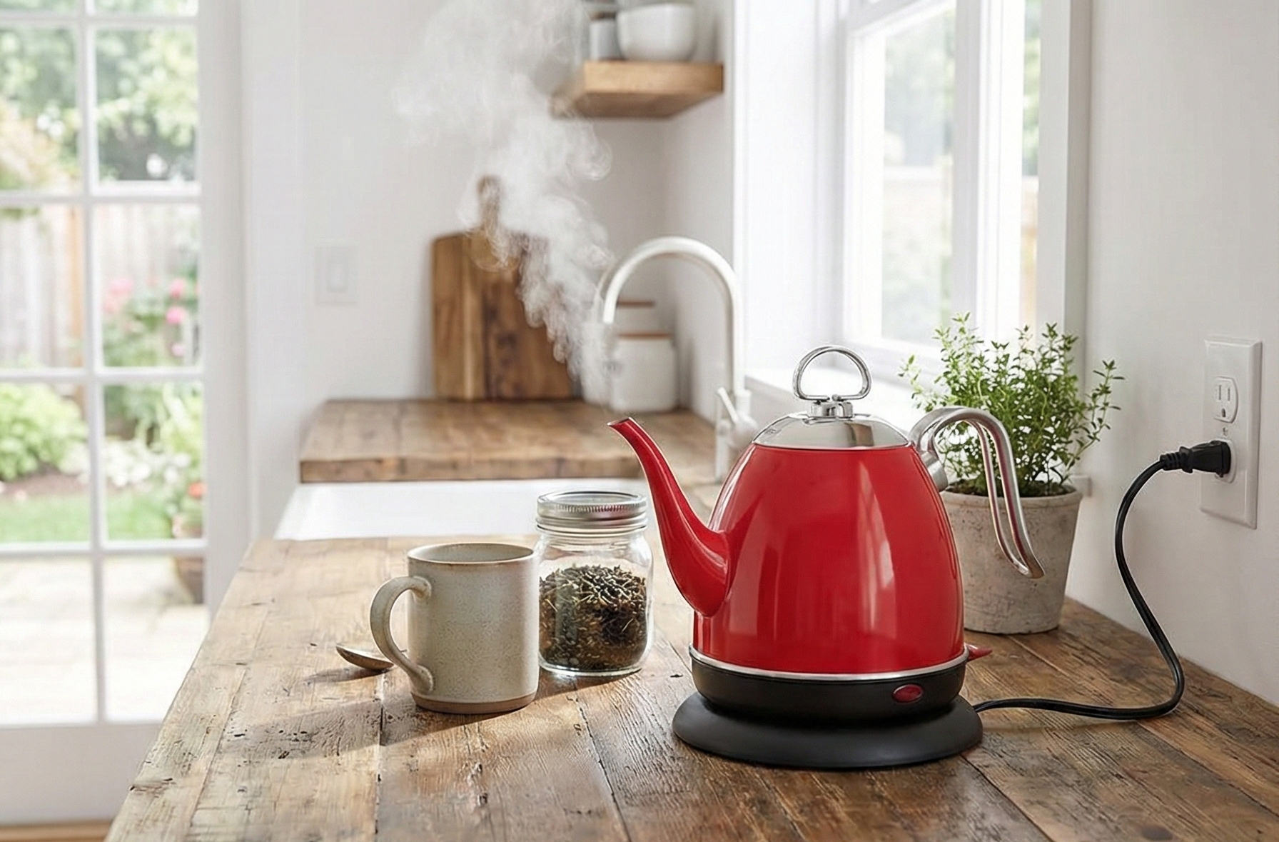 Chantal Mia Electric Kettle, 32 oz (Red)