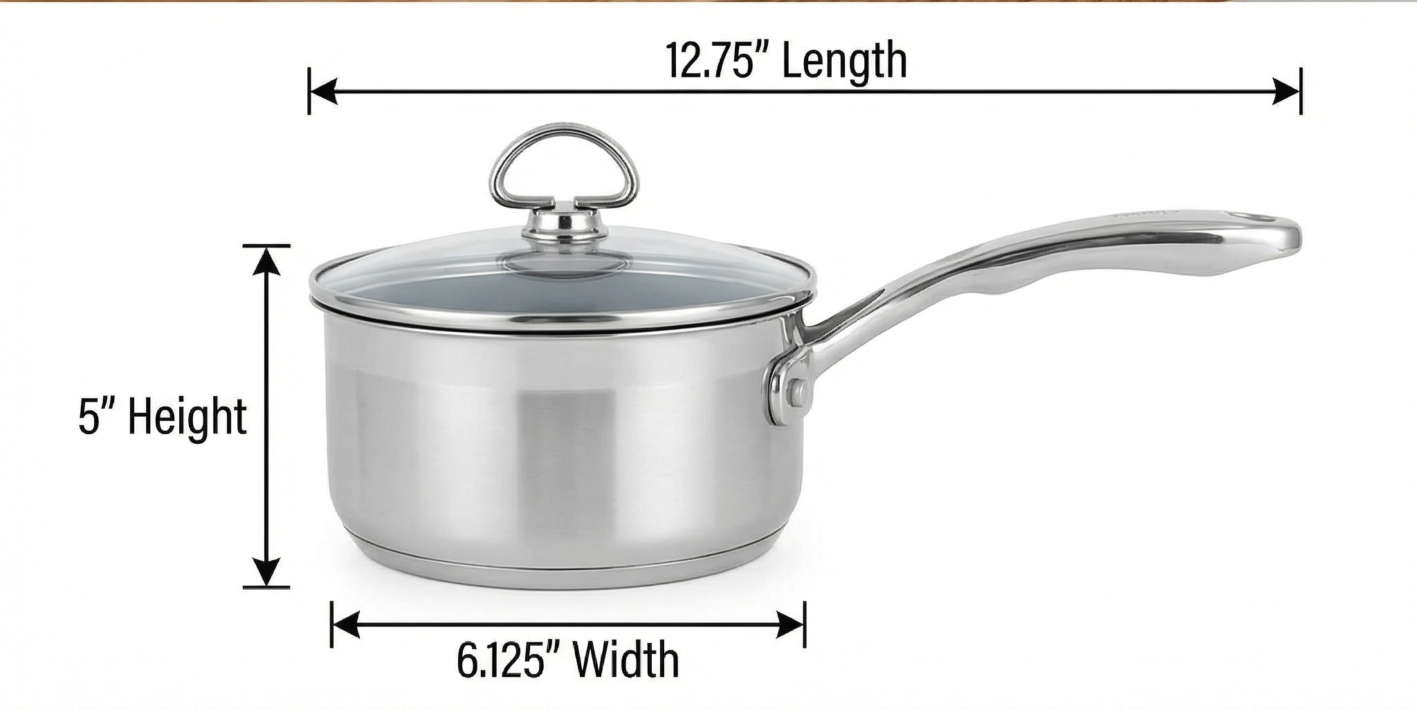 Chantal SLIN35-140C Induction 21 Steel Saucepan, 1 quart, Stainless