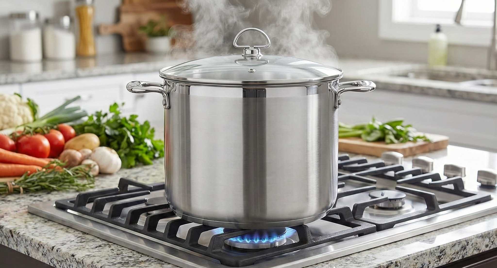 Chantal Induction 21 Stockpot, 12 Quart, Brushed Stainless Steel