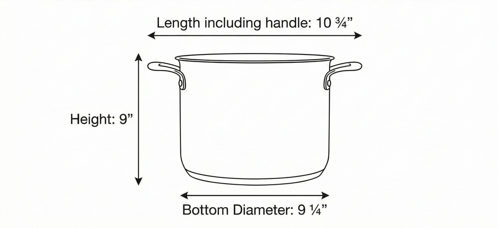 Chantal Induction 21 Stockpot, 12 Quart, Brushed Stainless Steel