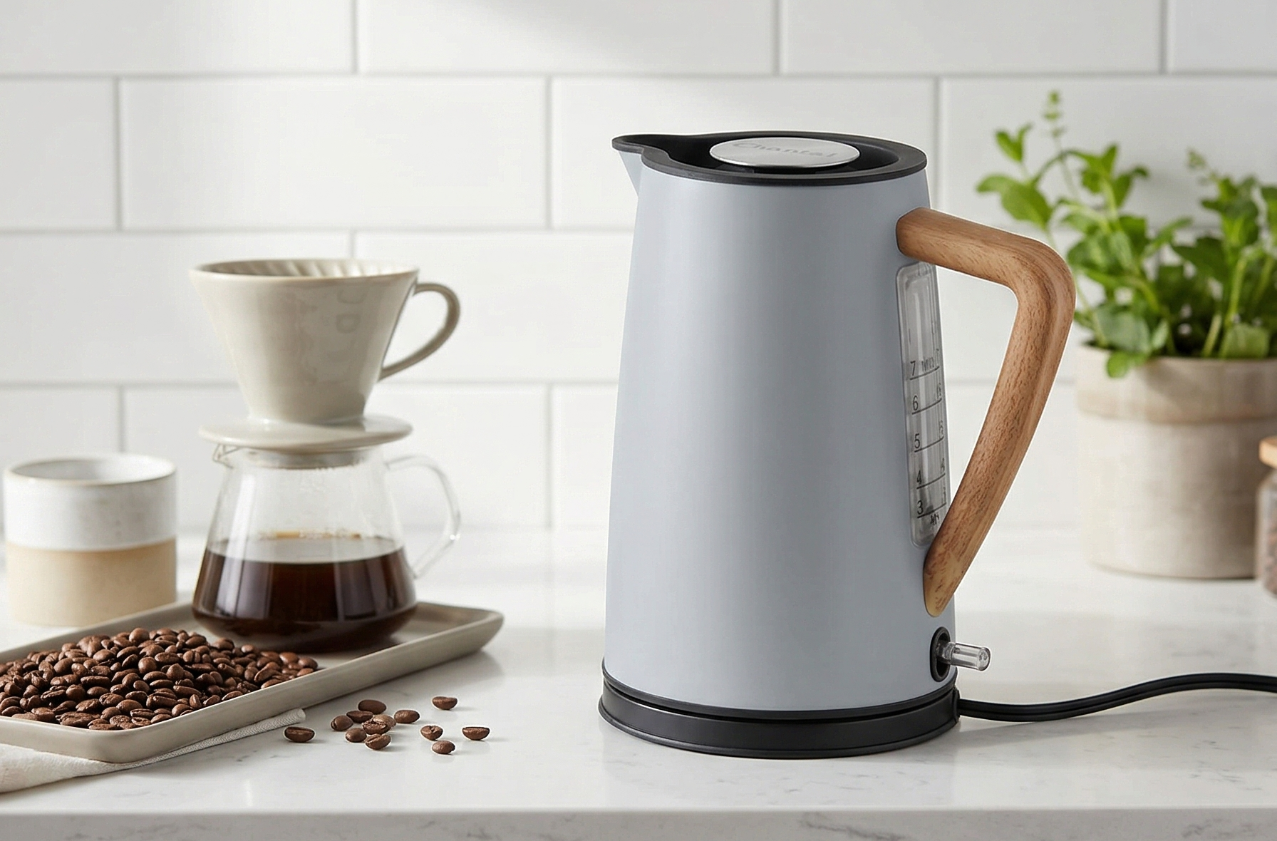 Chantal Oslo Cordless Electric Kettle (Fog Grey)