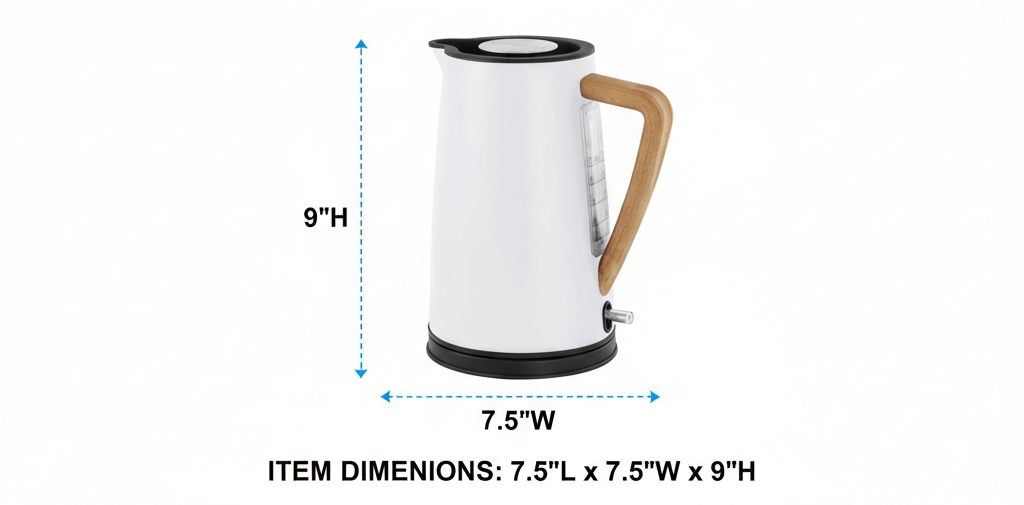 Chantal Oslo Cordless Electric Kettle (White)