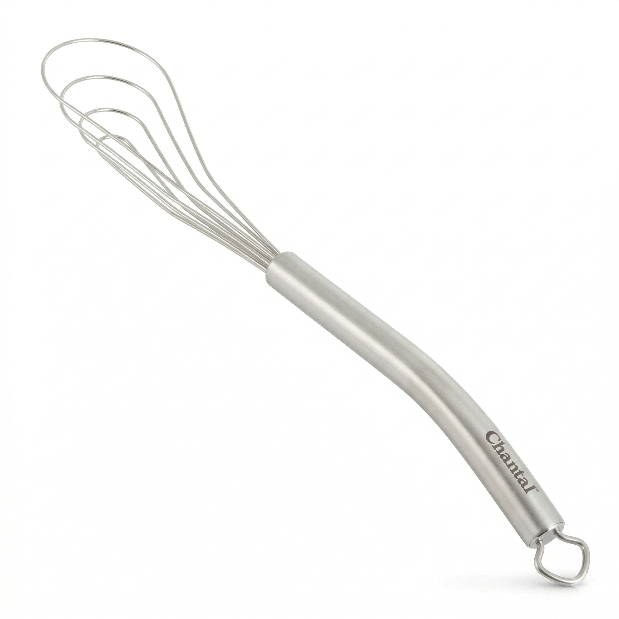 Chantal Flat Whisk Utensil, Small, 11 inch, Polished Stainless Steel