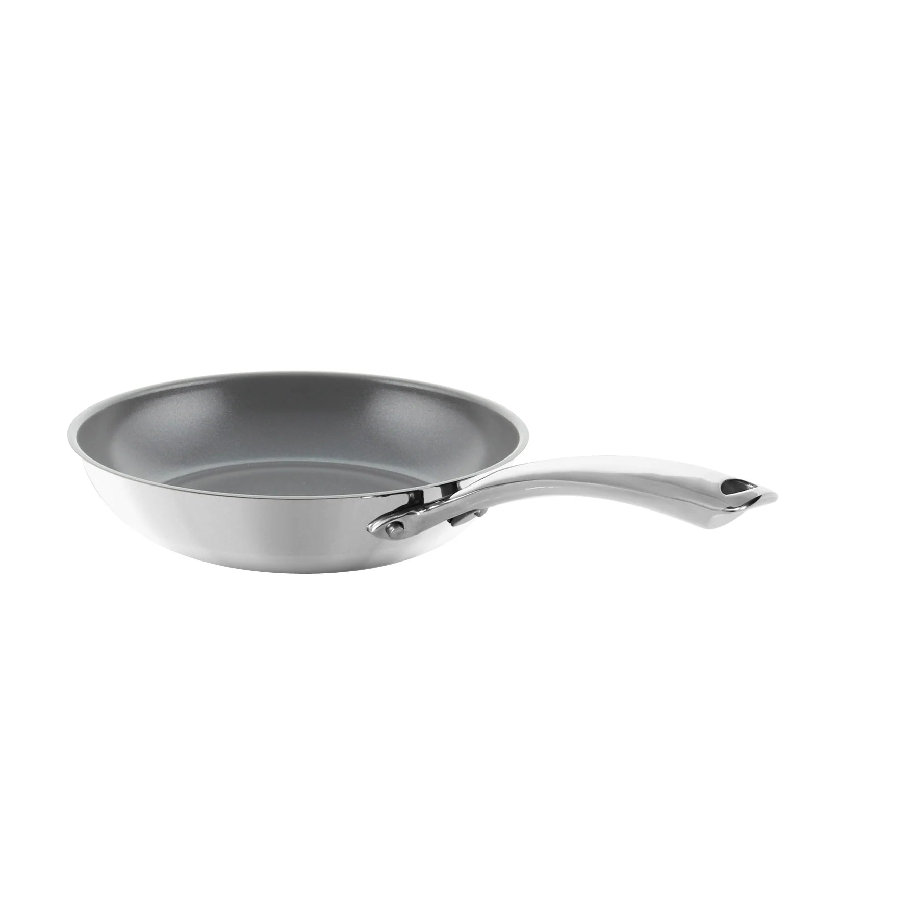 3.Clad Fry pan Ceramic Coated Tri-ply Polished (10 In.)
