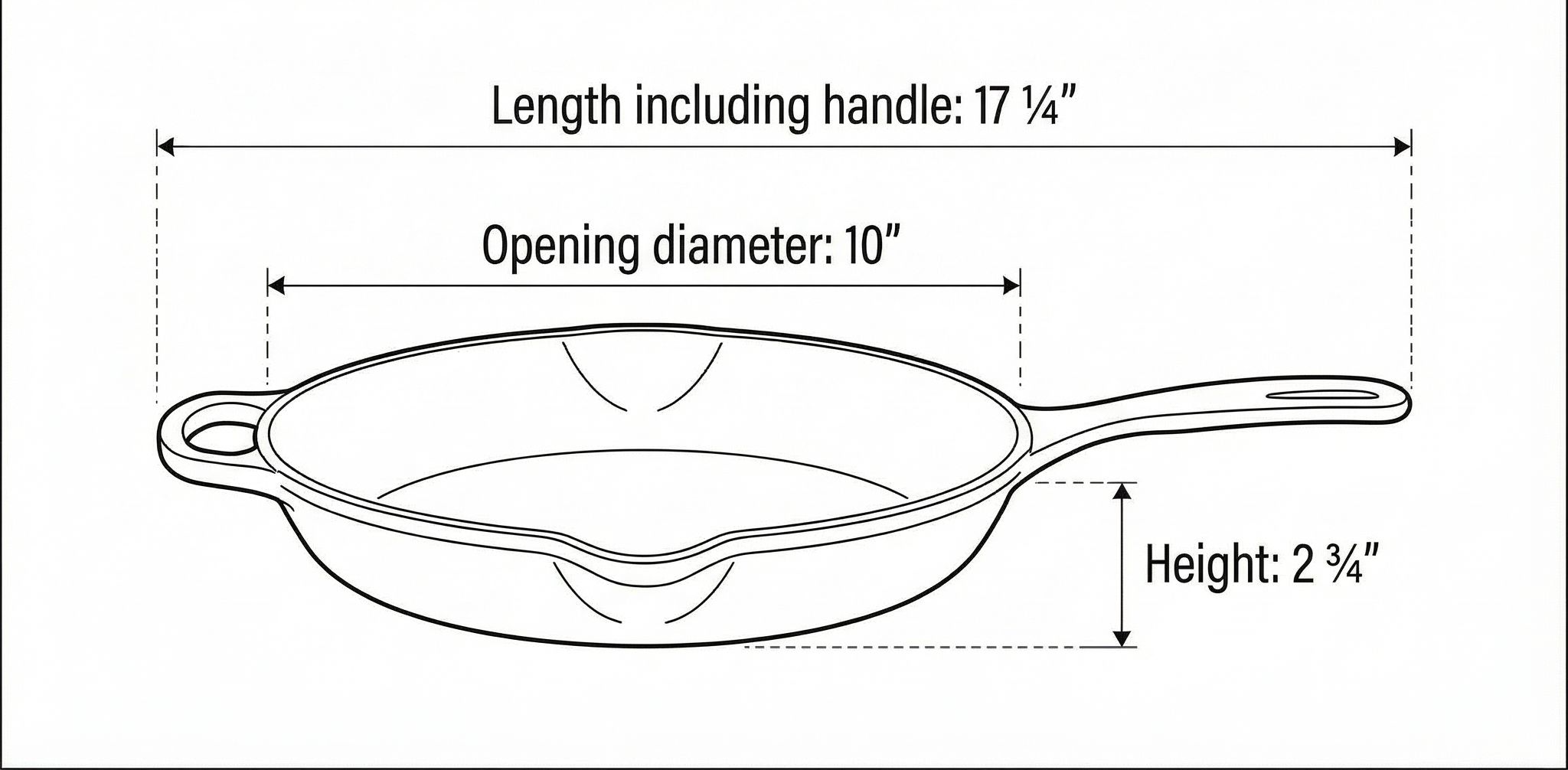 Chantal Enameled Cast Iron Cookware, 10 inch Skillet, Marigold