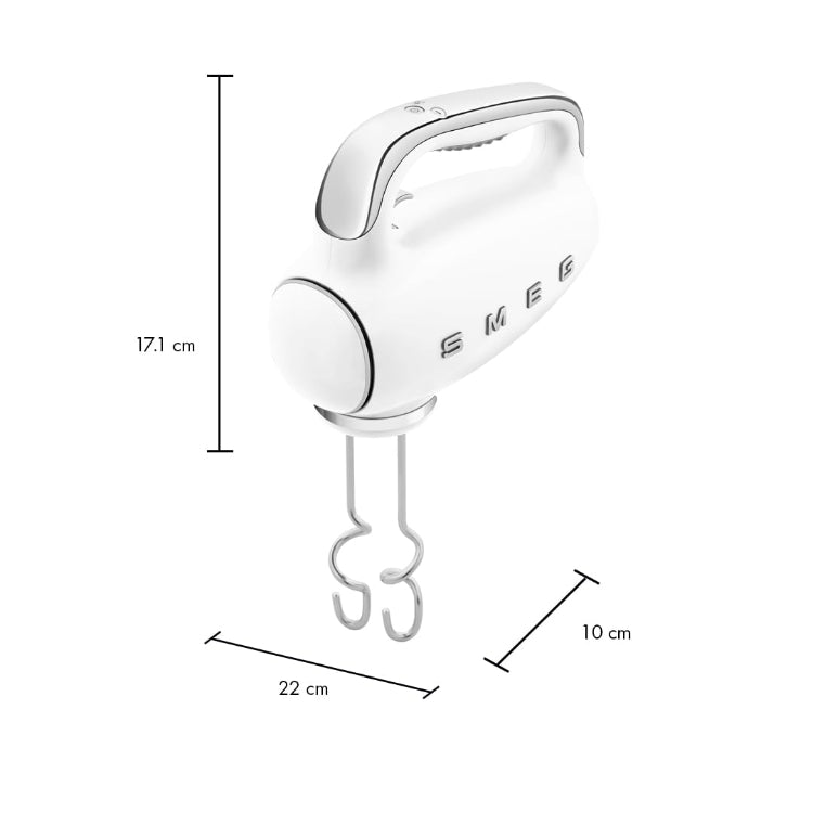 Smeg Red 50's Retro Style Electric Hand Mixer… (White)