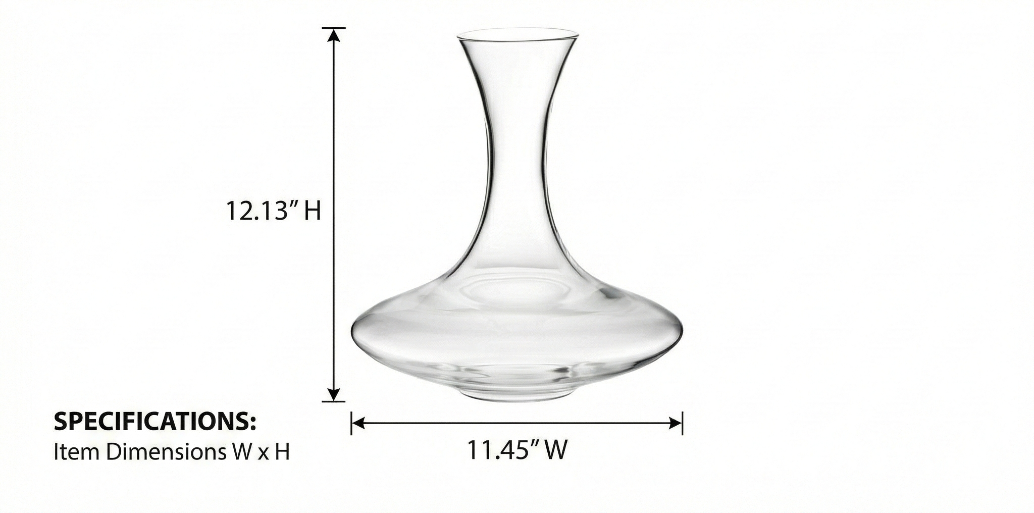 RIEDEL Ultra Decanter - Crystal Glass - 25,361oz (full) - 1 Piece - 2400/14 - Handmade Decanter - Carafe