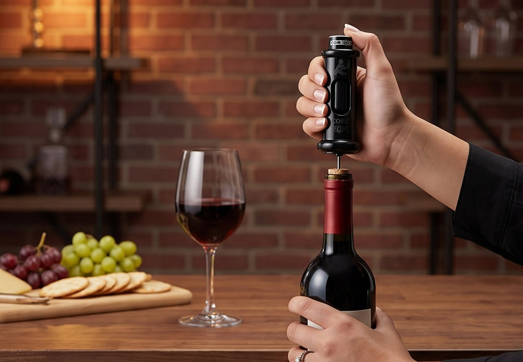 Cork Pops Black 6.5 Inch Original Wine Bottle Opener