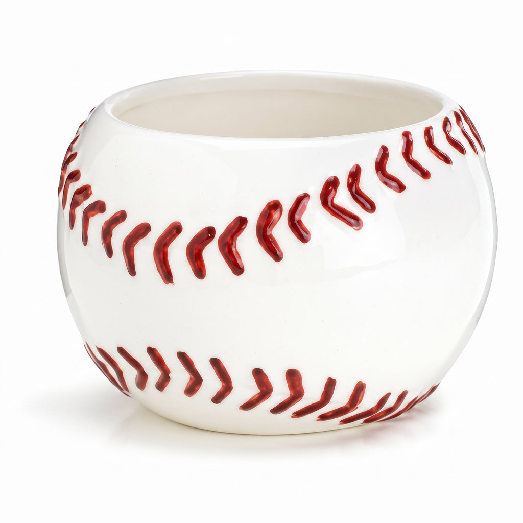 Ceramic Baseball Planter Great for Kids Room,Sports Fans and Home and Office Decor