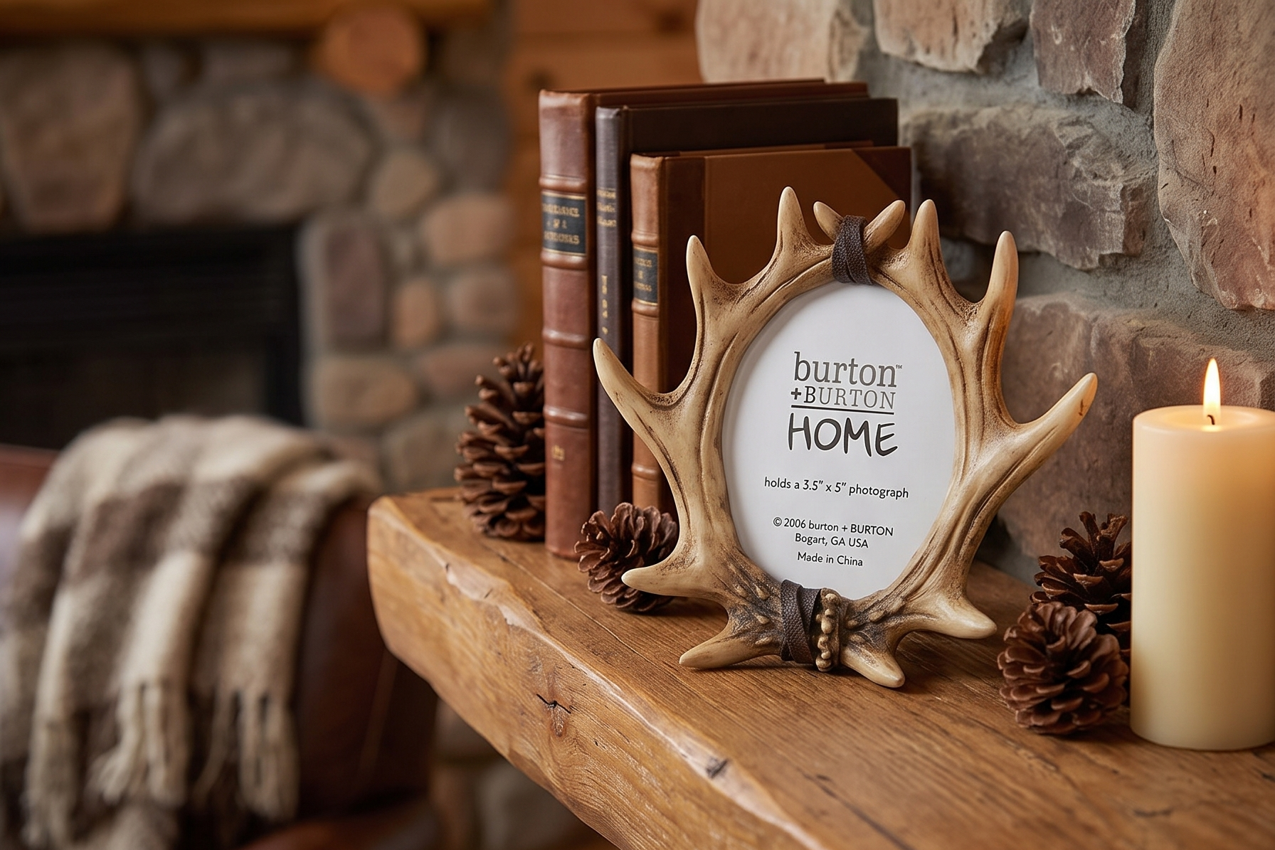 Deer Antlers Picture Frame