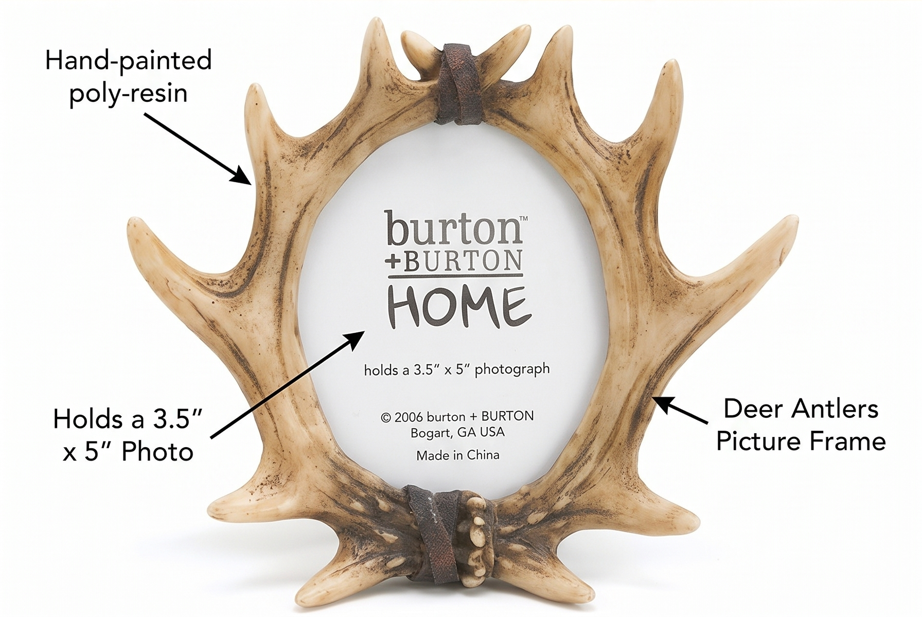 Deer Antlers Picture Frame