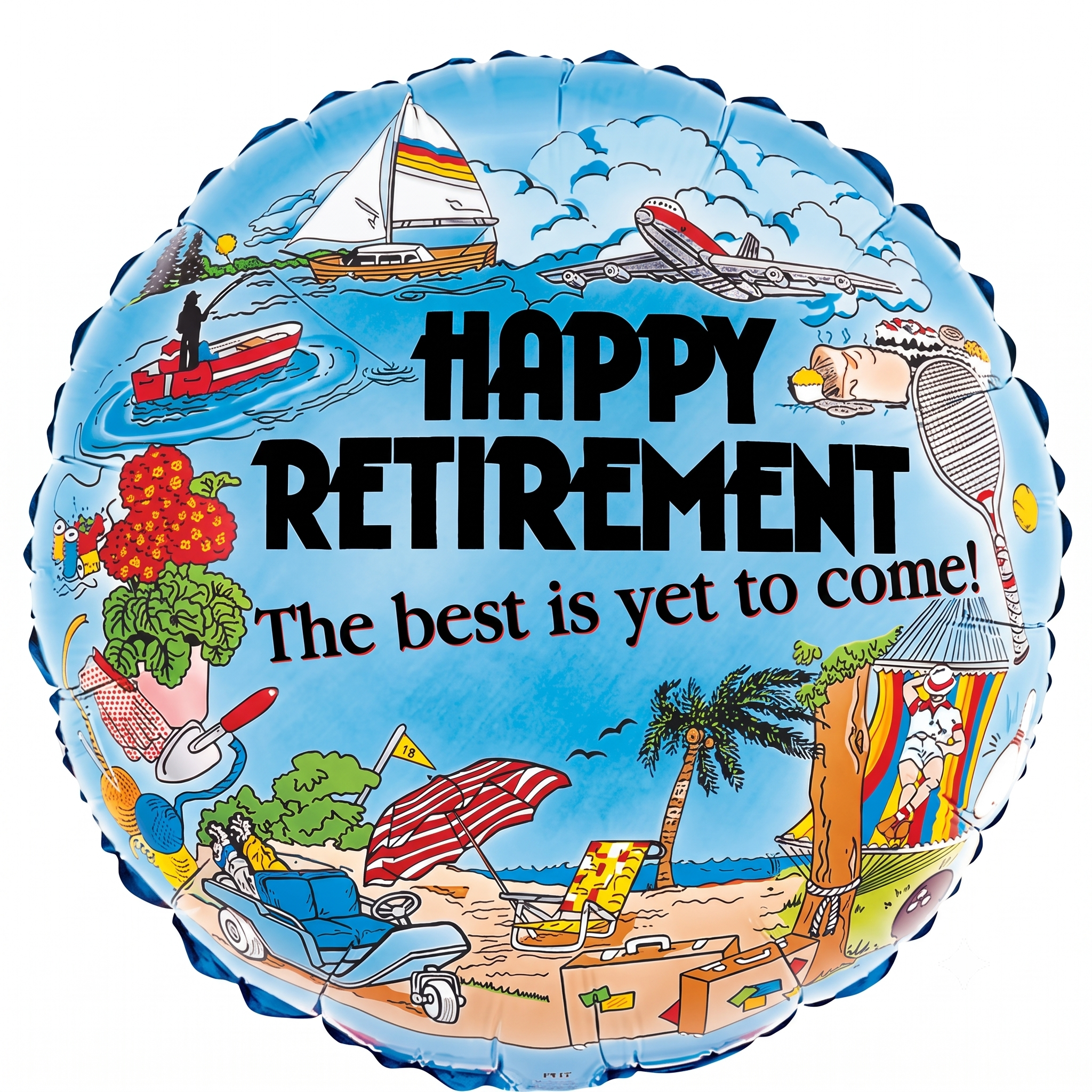 18" Happy Retirement Balloon