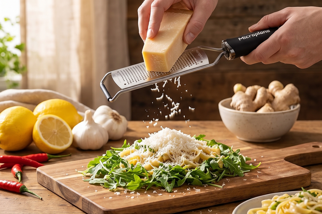 Microplane Gourmet Series Hard Cheese Grater (Fine, Black)