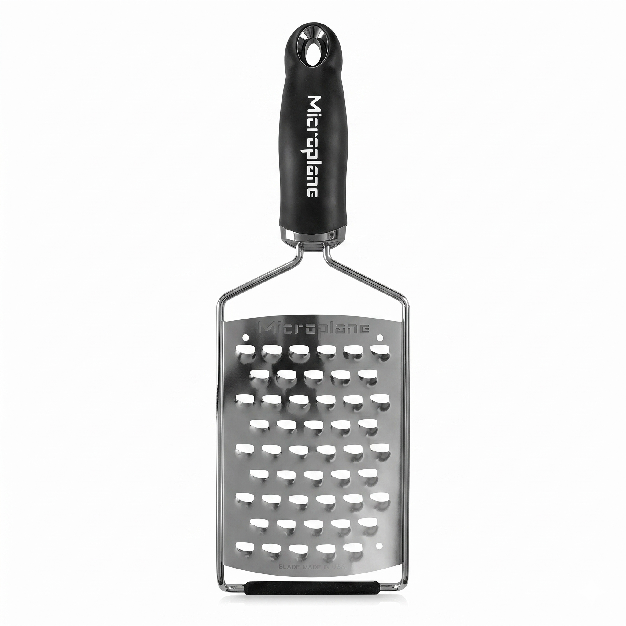 Microplane Gourmet Series Ultra Coarse Grater - Stainless Steel Durable Cheese & Vegetable Grater with Non-Slip Handle for Kitchen, Professional Chef Tools & Equipment