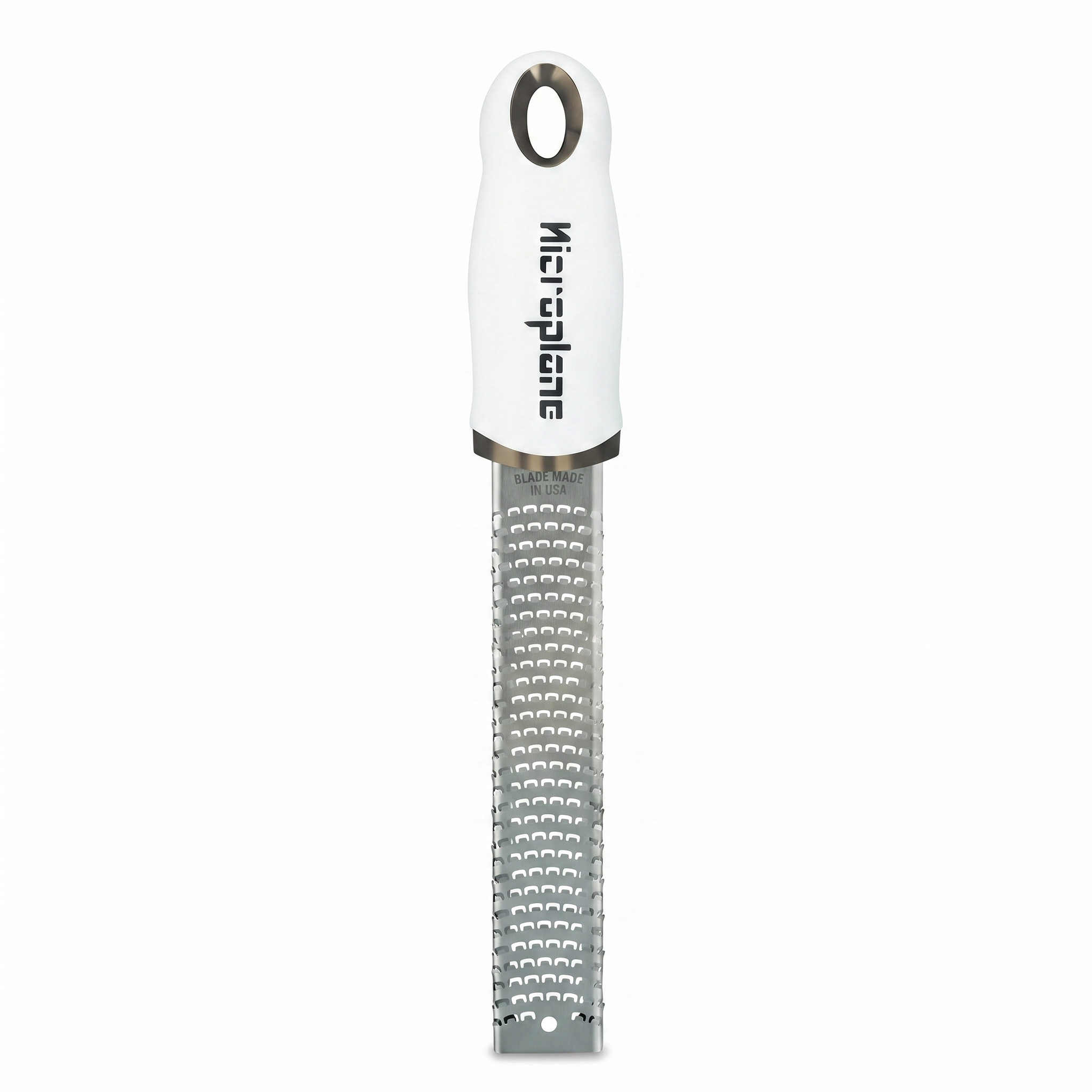 Microplane Premium Classic Citrus Zester Tool and Parmesan Cheese Grater - White