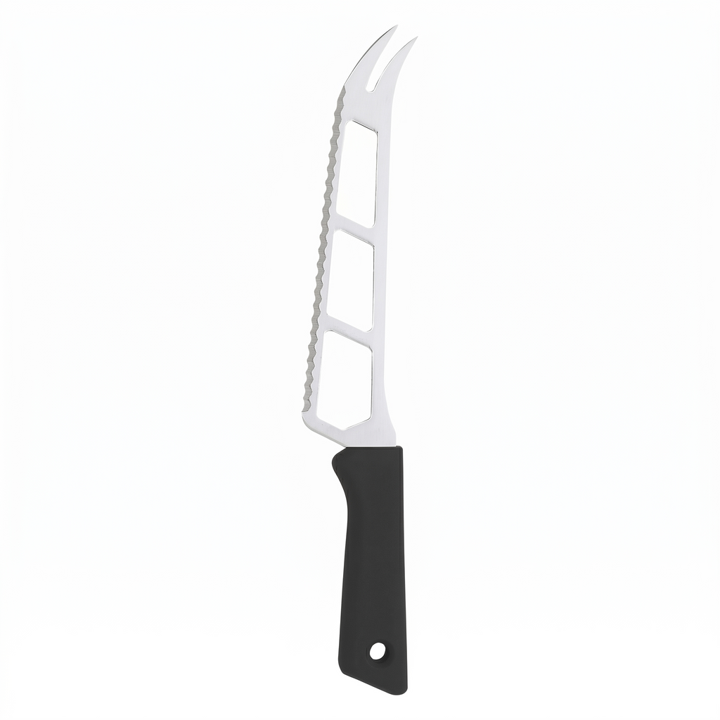 Messermeister Petite Messer 6” Cheese & Tomato Knife, Black - German 1.4116 Stainless Steel & Ergonomic Handle - Lightweight, Rust Resistant & Easy to Maintain