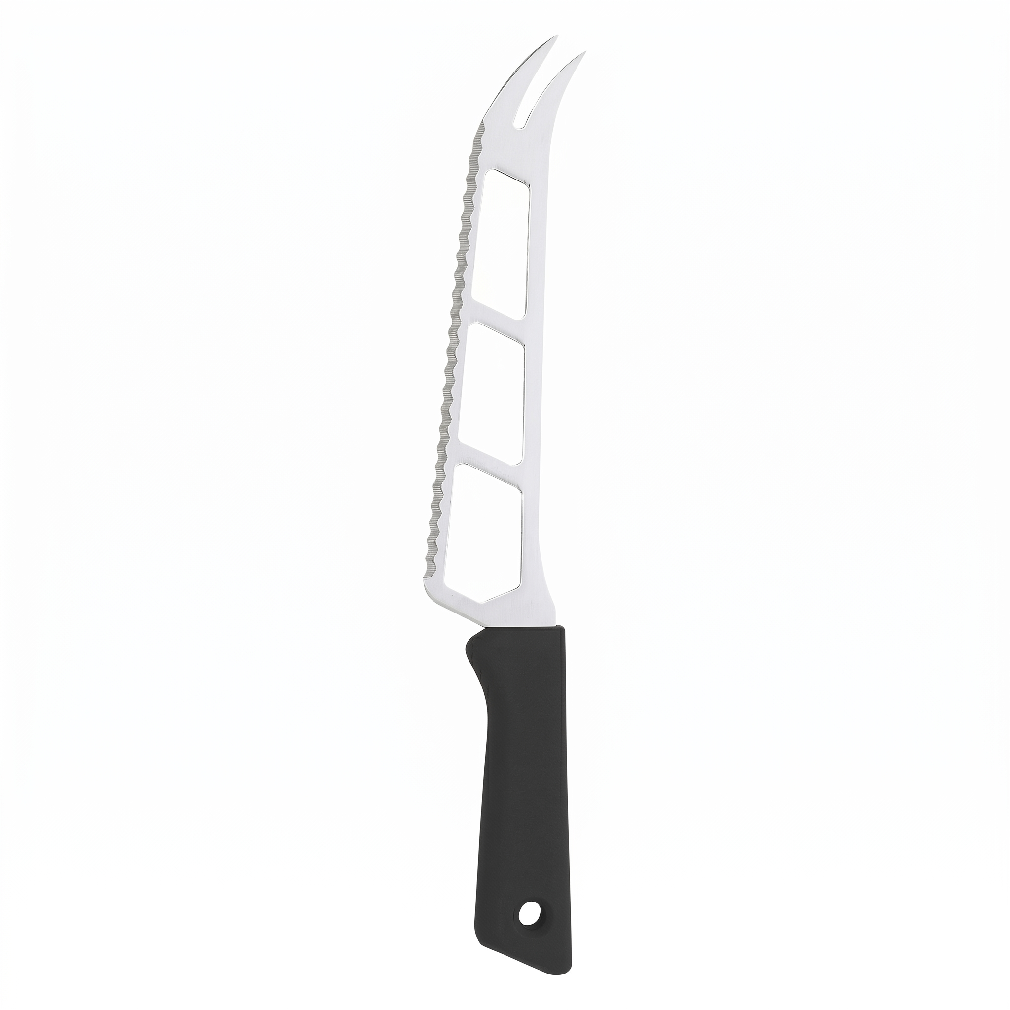 Messermeister Petite Messer 6” Cheese & Tomato Knife, Black - German 1.4116 Stainless Steel & Ergonomic Handle - Lightweight, Rust Resistant & Easy to Maintain