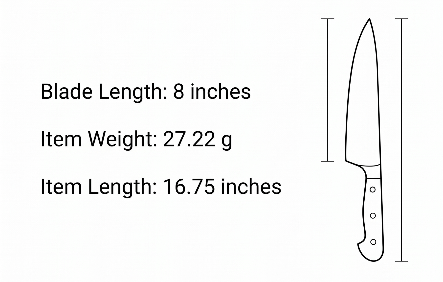 Messermeister Meridian Elite 8” Traditional Chef’s Knife - Fine German Steel Alloy Blade - Rust Resistant & Easy to Maintain
