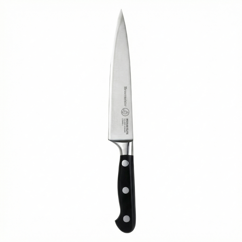 Messermeister Meridian Elite 6” Utility Knife - Fine German Steel Alloy Blade - Rust Resistant & Easy to Maintain