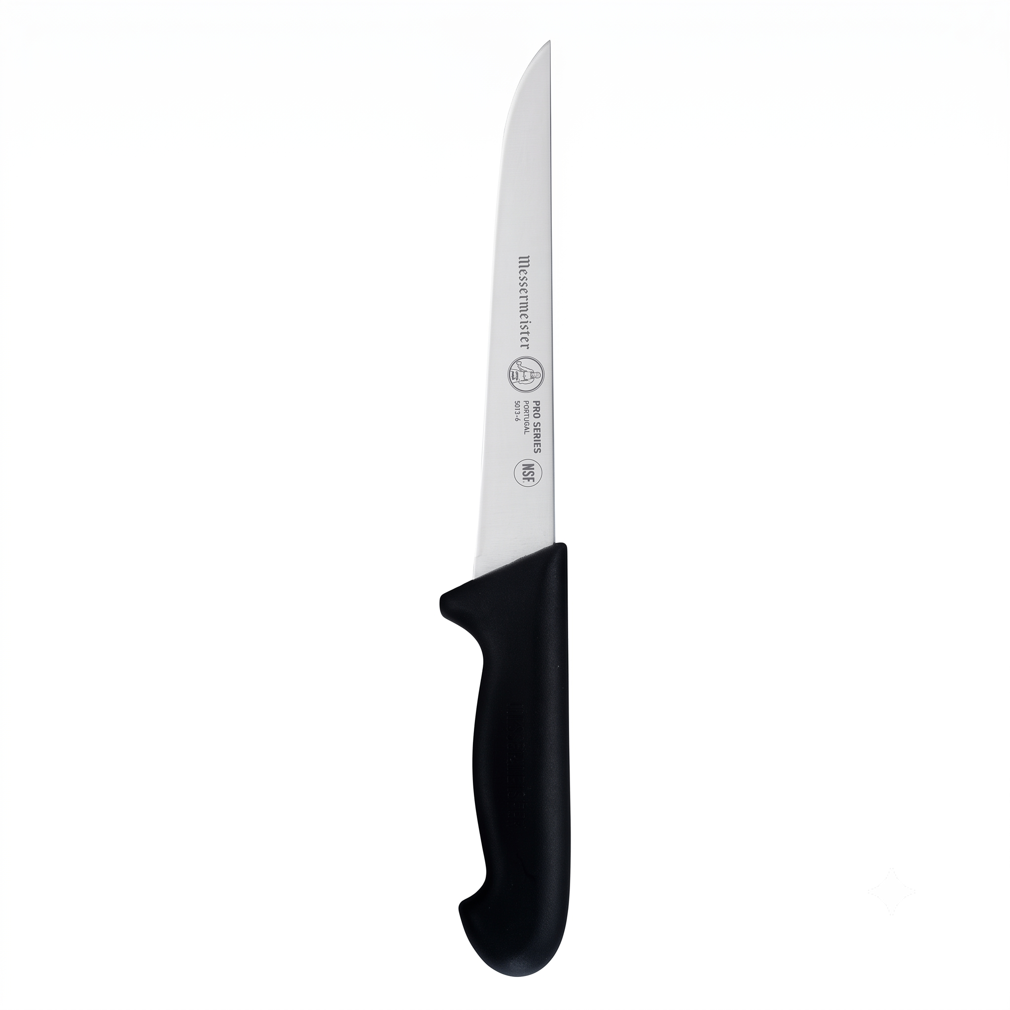 Messermeister Pro Series 6” Stiff Boning Knife - German X50 Stainless Steel & NSF-Approved PolyFibre Handle - 15-Degree Edge, Rust Resistant & Easy to Maintain - Made in Portugal