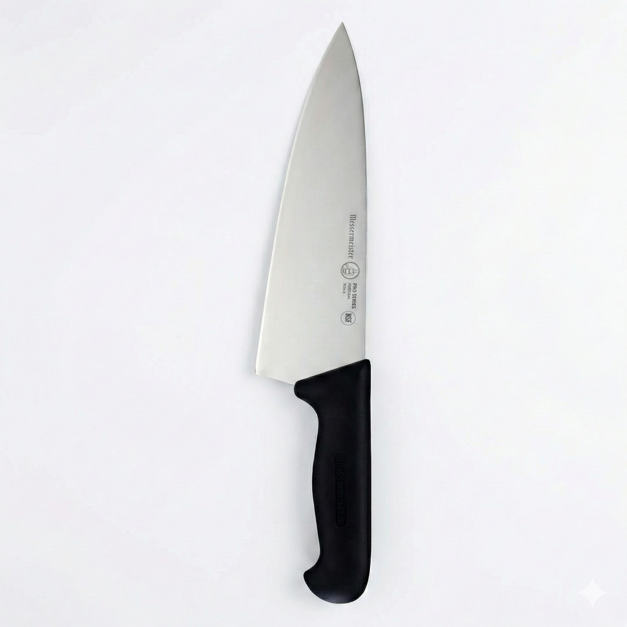 Messermeister Pro Series 6” Wide-Blade Chef’s Knife - German X50 Stainless Steel & NSF-Approved PolyFibre Handle - 15-Degree Edge, Rust Resistant & Easy to Maintain - Made in Portugal
