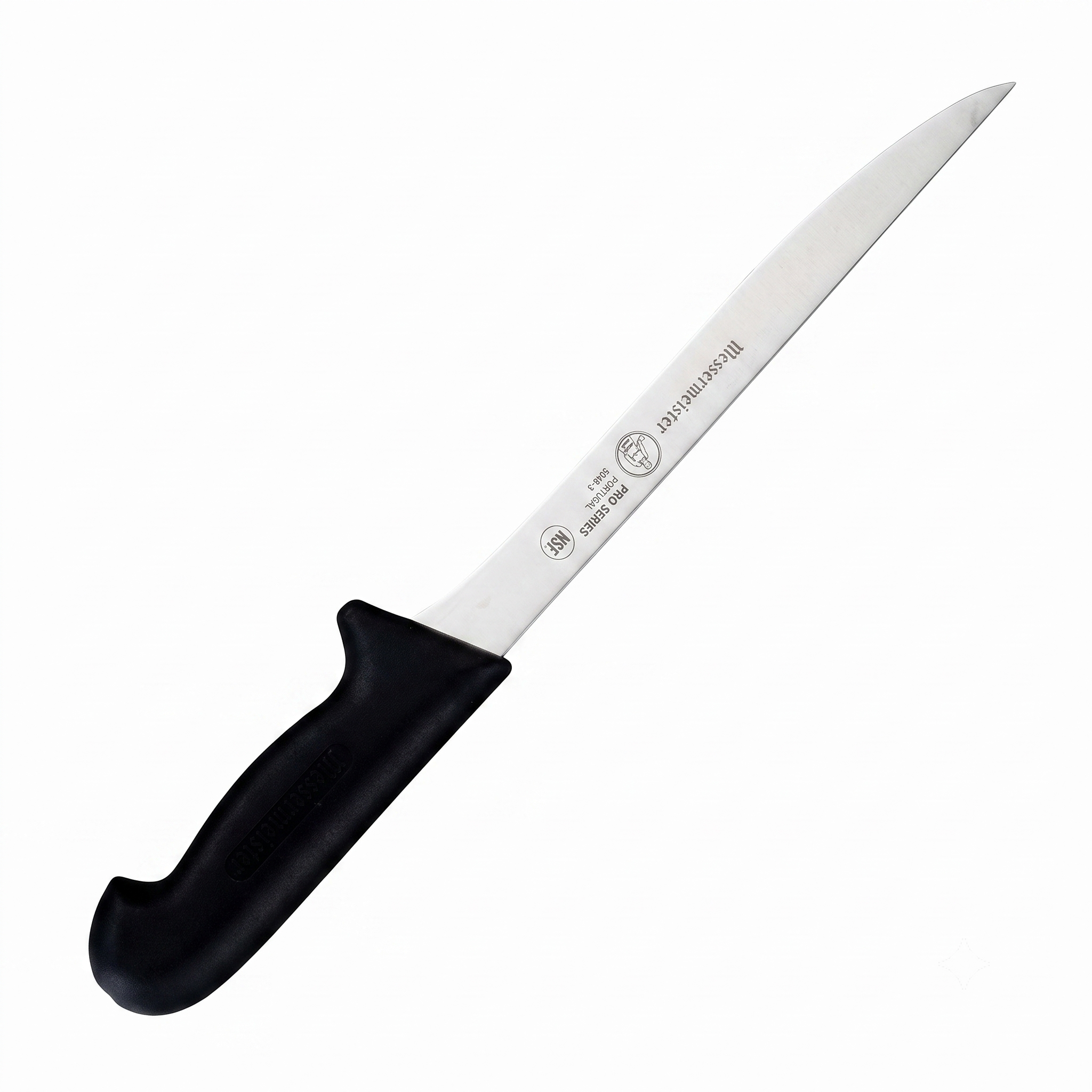 Messermeister Pro Series 8” Flexible Fillet Knife - German X50 Stainless Steel & NSF-Approved PolyFibre Handle - 15-Degree Edge, Rust Resistant & Easy to Maintain - Made in Portugal