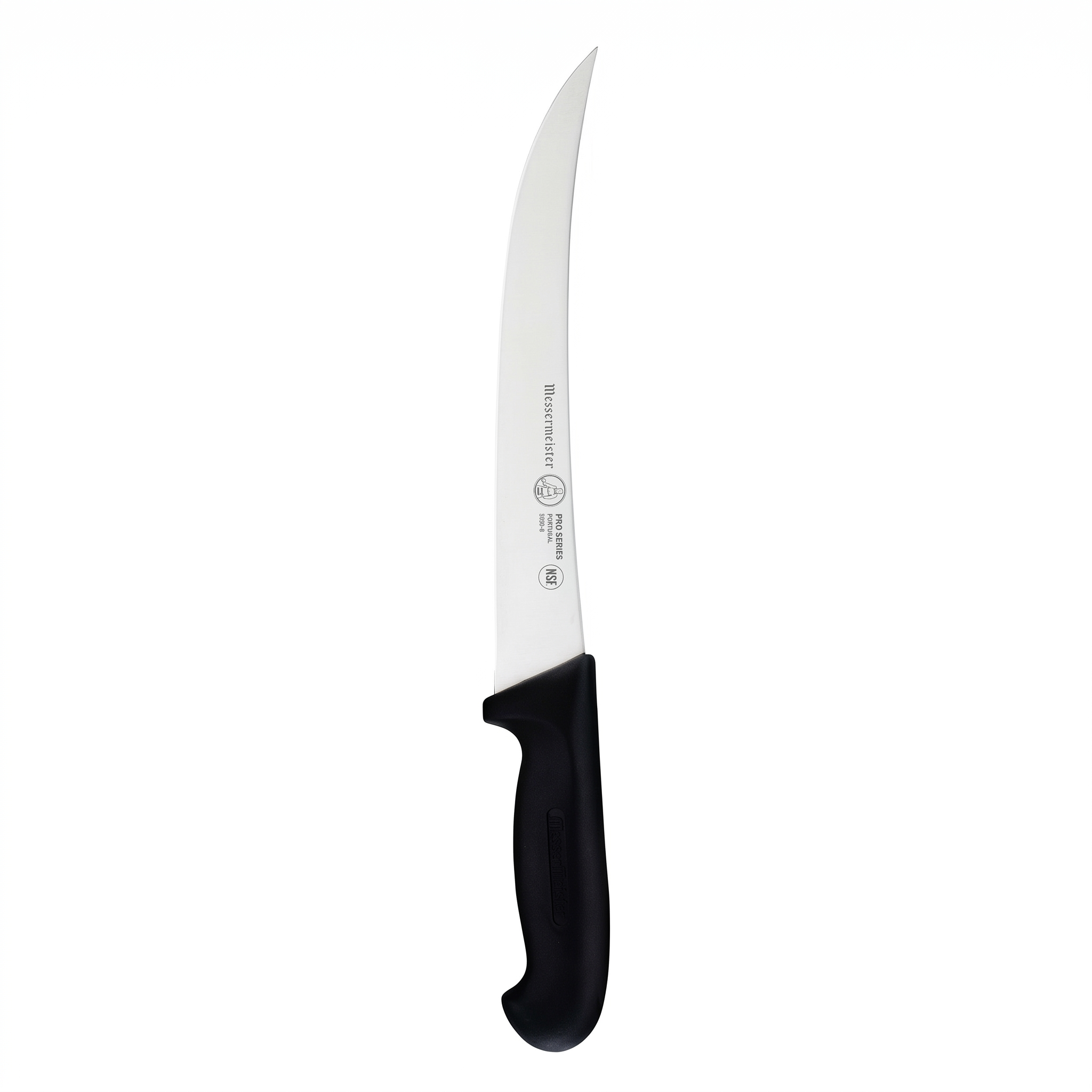 Messermeister Pro Series 8” Breaking Knife - German X50 Stainless Steel & NSF-Approved PolyFibre Handle - 15-Degree Edge, Rust Resistant & Easy to Maintain - Made in Portugal