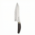 Messermeister Kawashima 8” Chef’s Knife - SG2 Powdered Steel, Eco-Brass Bolster & Walnut Pakkawood Handle - Made in Seki, Japan