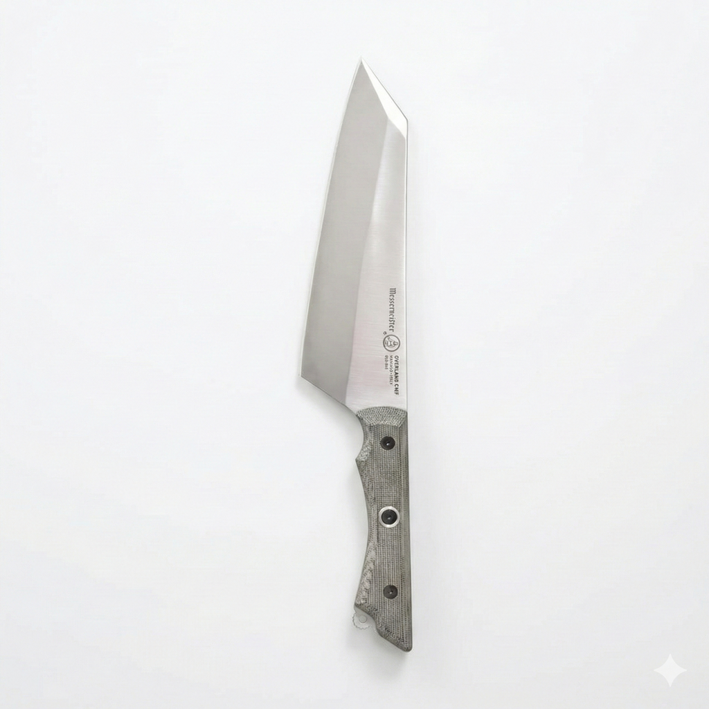 Messermeister Overland Chef 8” Chef’s Knife - Nitro Cobalt Steel, Canvas Micarta Handle & Hidden Bottle Opener