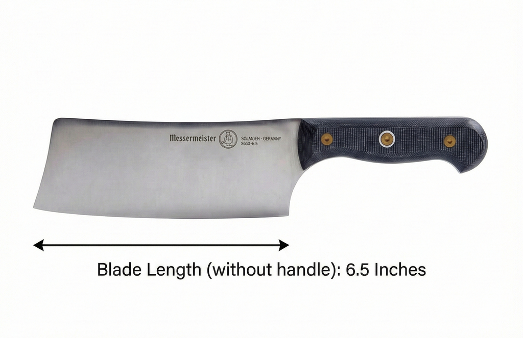 Messermeister Custom 6.5” Nakiri Knife, Black - X50 German Stainless Steel - Rust Resistant & Easy to Maintain - Made in Solingen, Germany