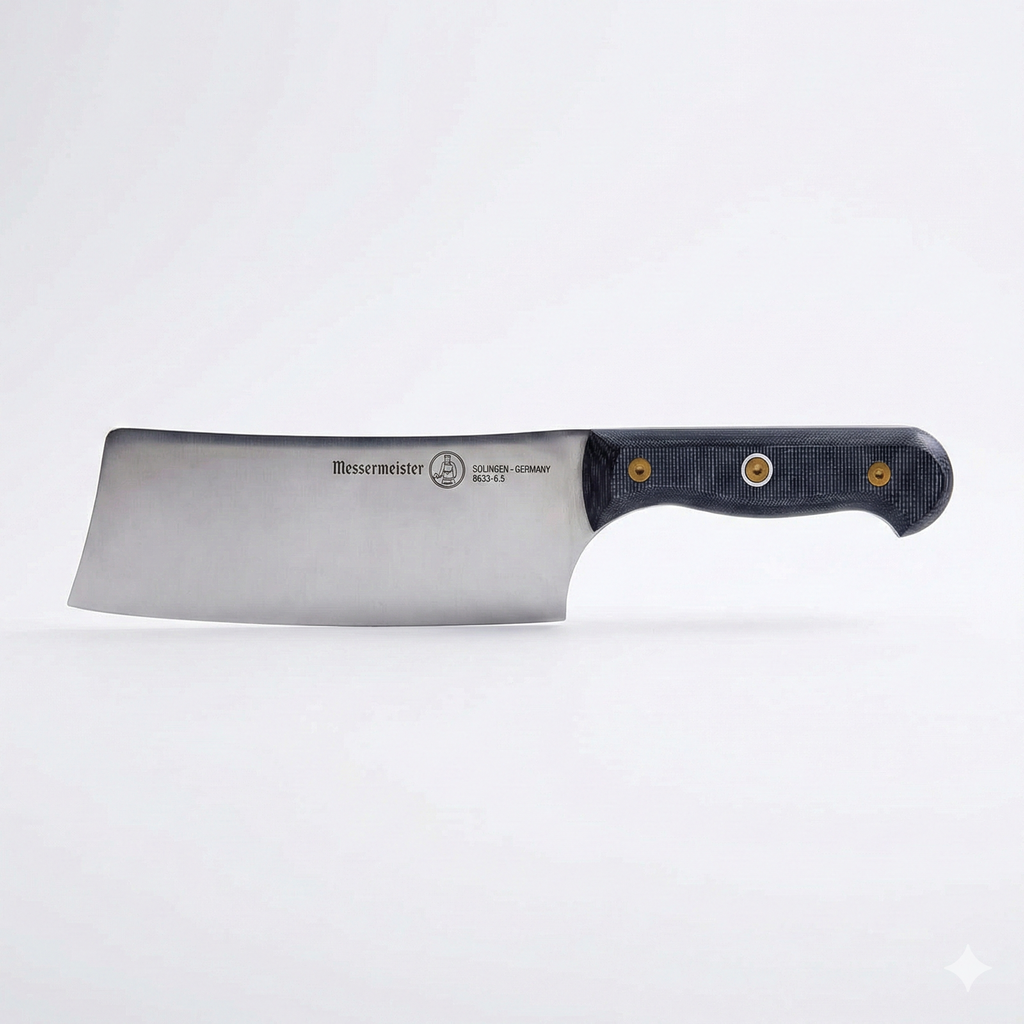 Messermeister Custom 6.5” Nakiri Knife, Black - X50 German Stainless Steel - Rust Resistant & Easy to Maintain - Made in Solingen, Germany