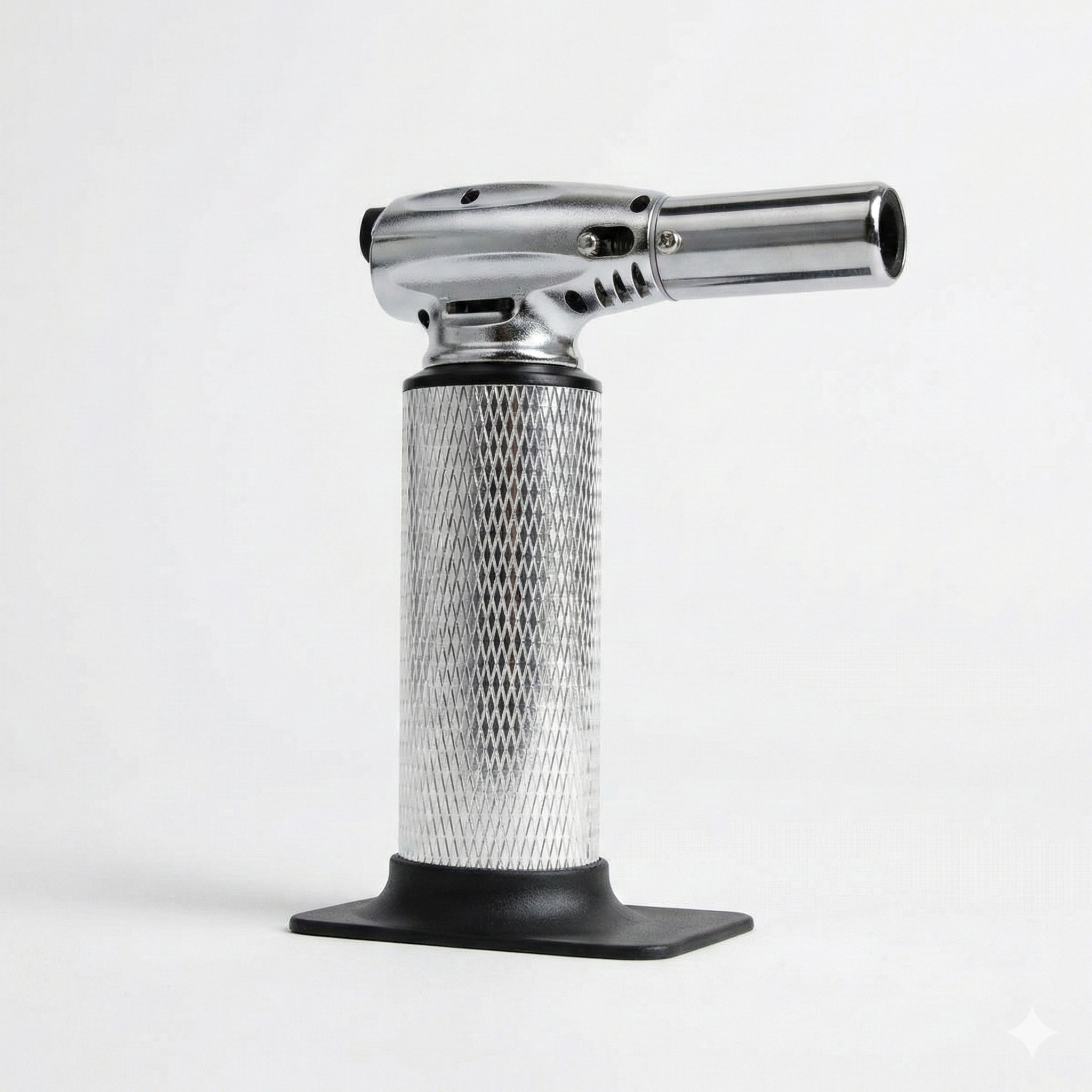 Messermeister Cheflamme Culinary Torch - Up to 2,000 Degrees Fahrenheit & 200 Minute Burn Time - Self-igniting Piezo Ignition - Child-Proof Safety Lock - Fuel Sold Separately