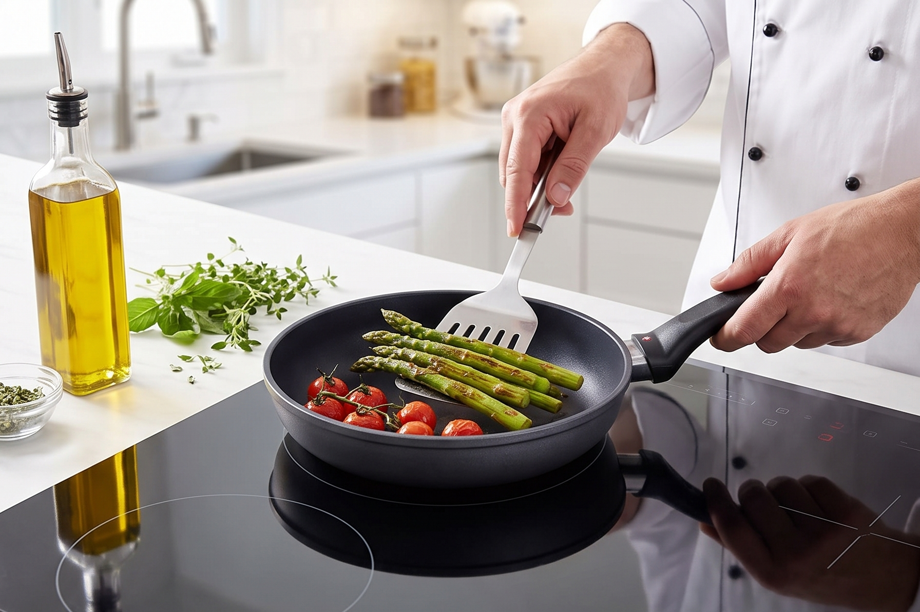 Swiss Diamond 7 Inch Frying Pan Nonstick Diamond Frying Pan, Aluminum Coated Skillet, Dishwasher Safe and Oven Safe Fry Pans with Ergonomic Handle, Grey