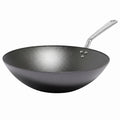 Made In Cookware - 13" Seasoned Carbon Steel Wok - Professional Cookware - Crafted in Sweden - Induction Compatible