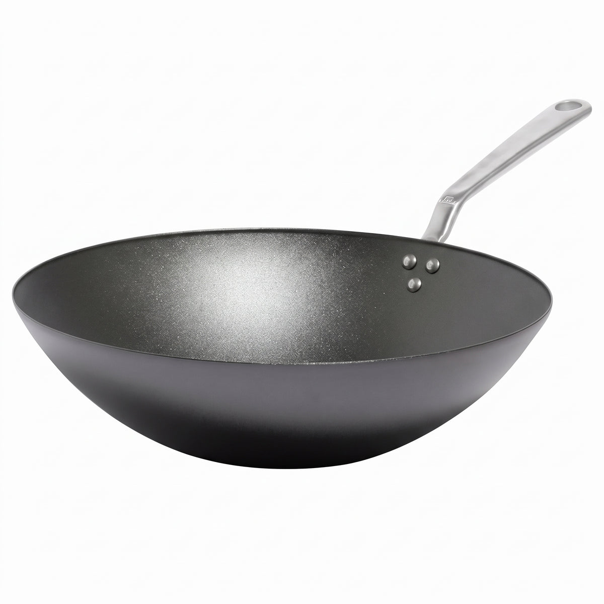 Made In Cookware - 13" Seasoned Carbon Steel Wok - Professional Cookware - Crafted in Sweden - Induction Compatible