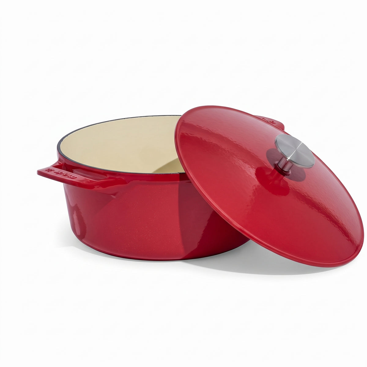 Made In Cookware - Dutch Oven 5.5 Quart (Red) - Enameled Cast Iron - Exceptional Heat Retention & Durability - Professional Cookware - Crafted in France - Induction Compatible