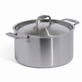 Made In Cookware - 6 Quart Stainless Steel Stock Pot With Lid - 5 Ply Stainless Clad - Professional Cookware - Crafted in Italy - Induction Compatible