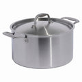 Made In Cookware - 8 Quart Stainless Steel Stock Pot With Lid - 5 Ply Stainless Clad - Professional Cookware - Crafted in Italy - Induction Compatible
