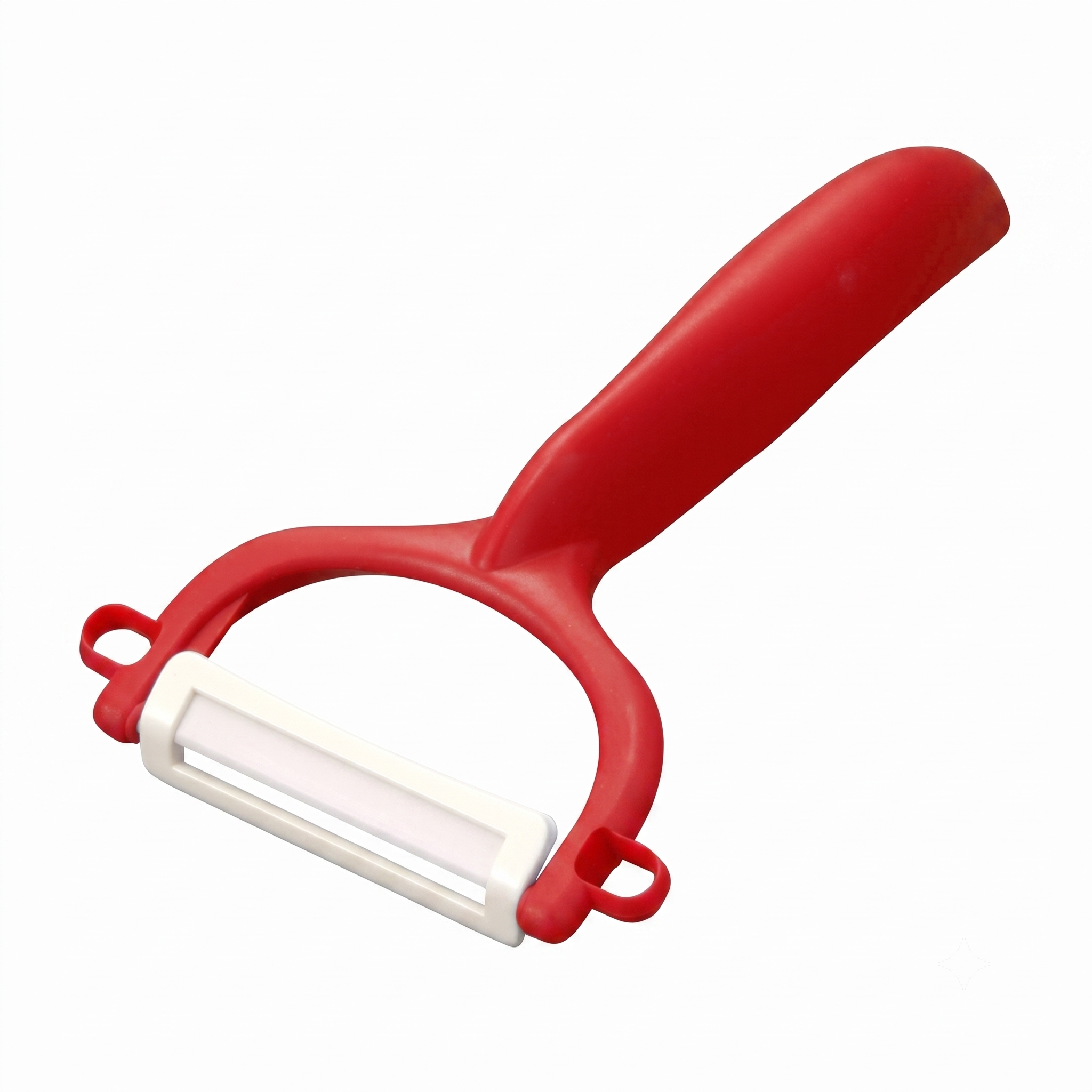 Kyocera Advanced Ceramic Horizontal Y Peeler, Red