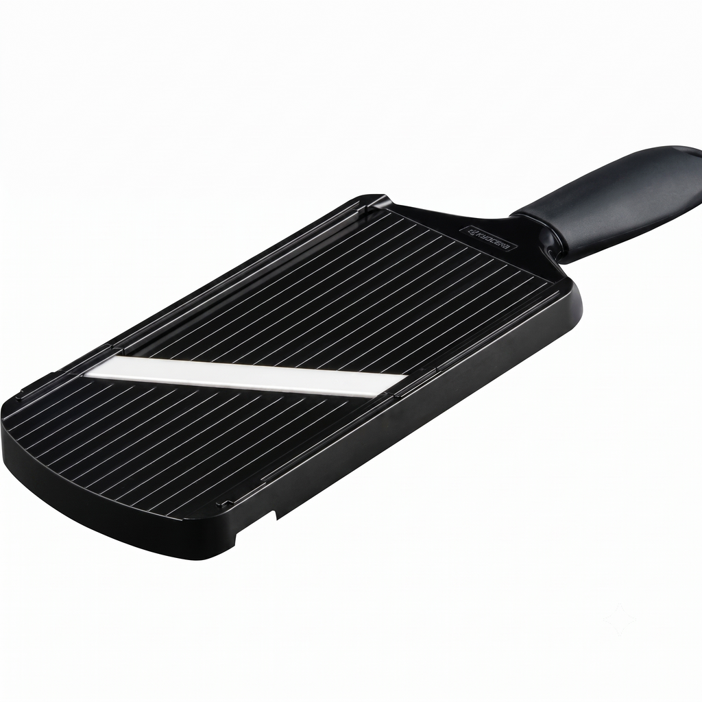 Kyocera CSN-252BK EXP Soft Grip Kitchen Mandoline Slicer, One, Black